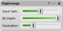 DigiGrunge parameter editor window