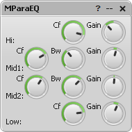 MParaEQ parameter editor window